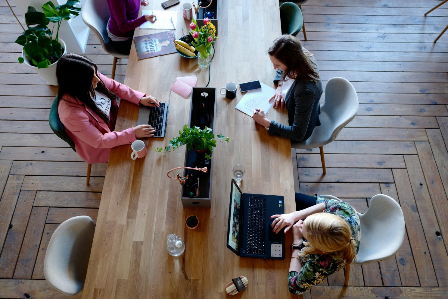 Employees Working