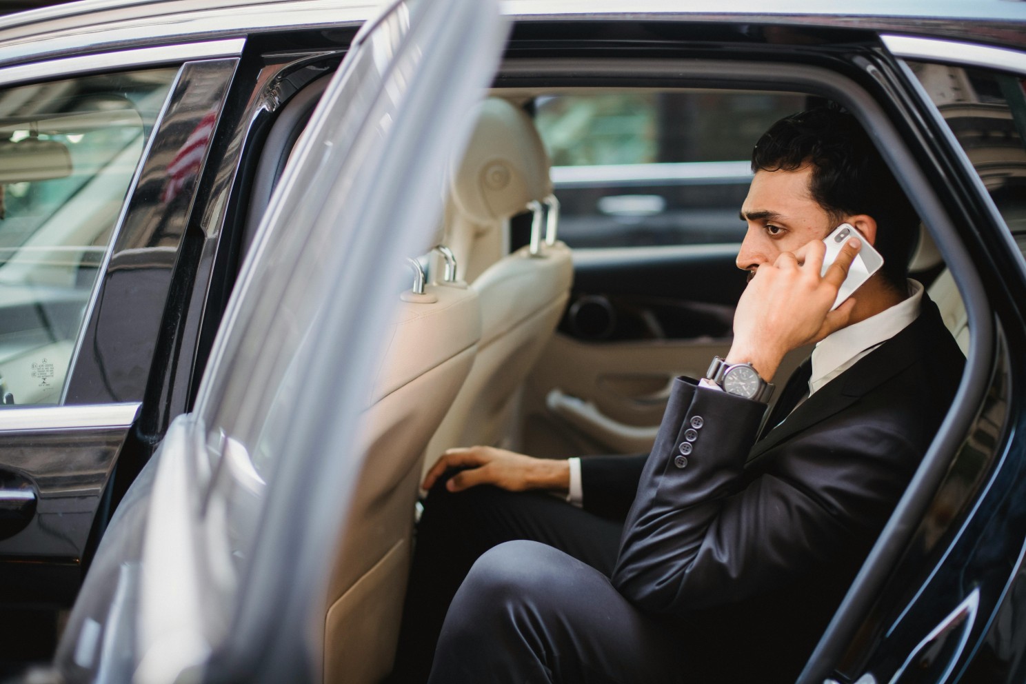 Employee making a phone call