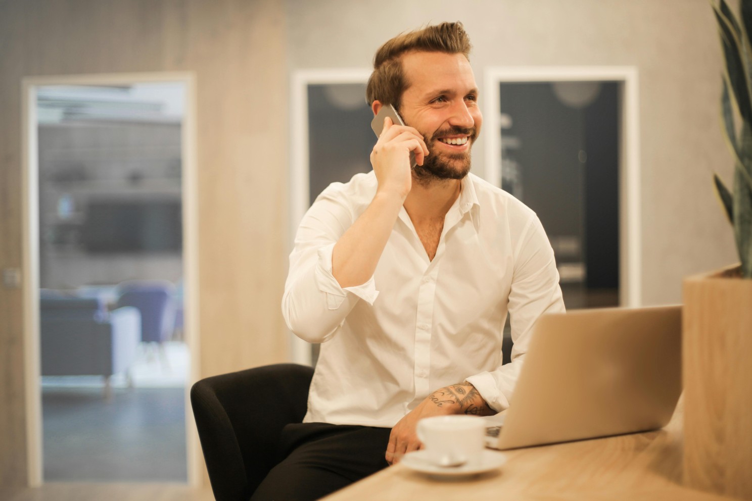 Man making a phone call