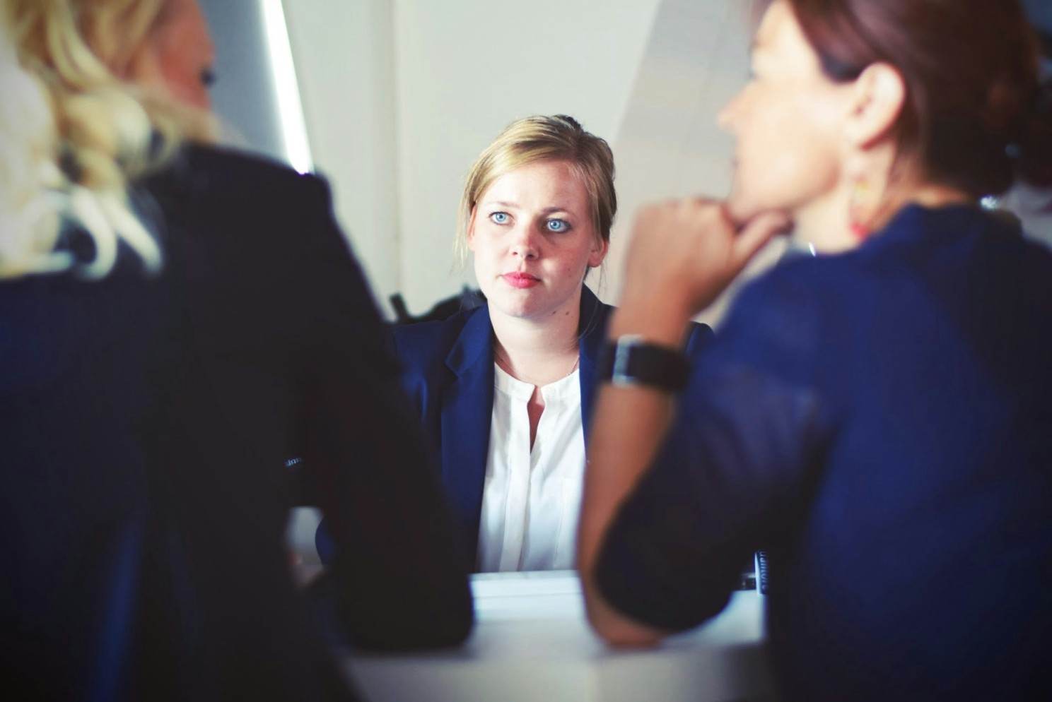 Employees discussing Employees discussing